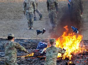 Trump eyes First Amendment showdown with order to prosecute flag burning Trump eyes First Amendment showdown with order to prosecute flag burning