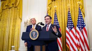 Johnson tells Democrats to 'bring it' over pay for U.S. troops