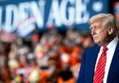 Trump touts tax policy, tariffs at Michigan rally